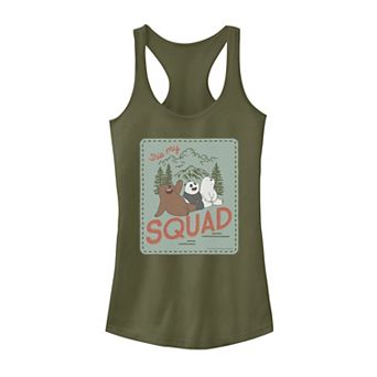 Juniors' We Bare Bears This My Squad Group Shot Poster Tank Top