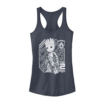 Juniors' Marvel Guardians Of The Galaxy Vol. 2 Groot Panel Portrait Tank Top