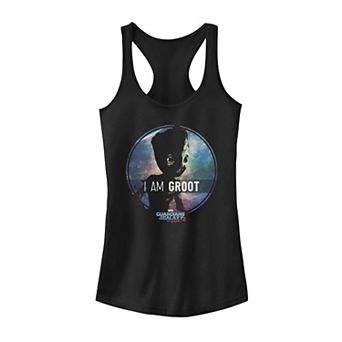 Juniors' Marvel Guardians Of The Galaxy Vol. 2 I Am Groot Circle Portrait Tank Top