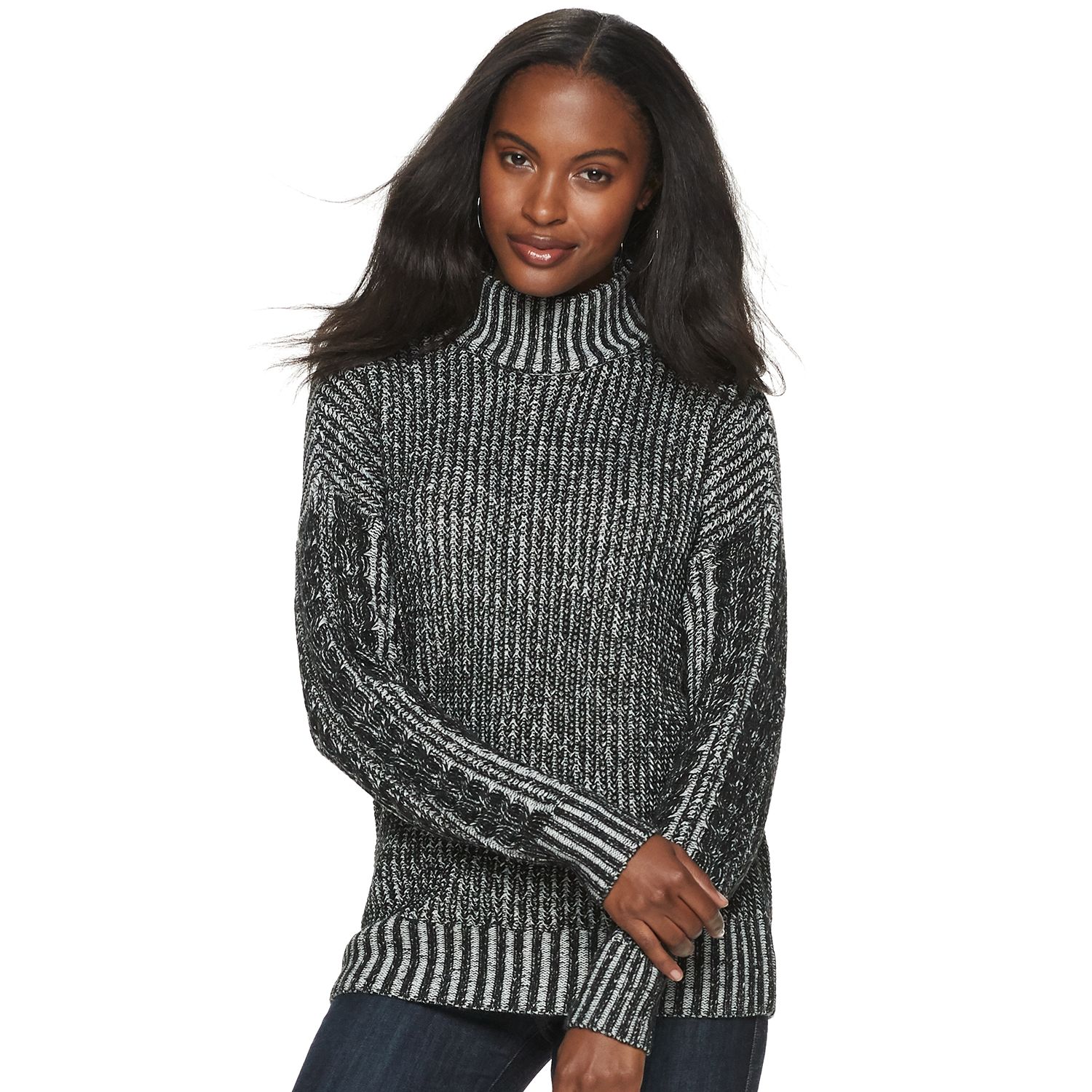womens funnel neck sweaters