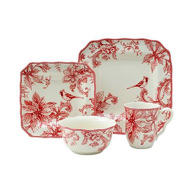 222 Fifth Christmas Lane 16-piece Dinnerware Set