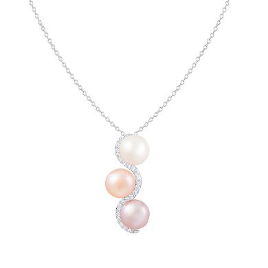 Sterling Silver Dyed Freshwater Cultured Pearl Pendant