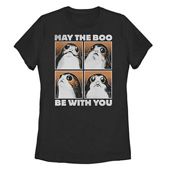 Juniors' Star Wars "May The Boo Be With You" Porg Tee