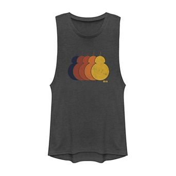 Juniors' Disney Star Wars BB-8 Colorful Tank Top