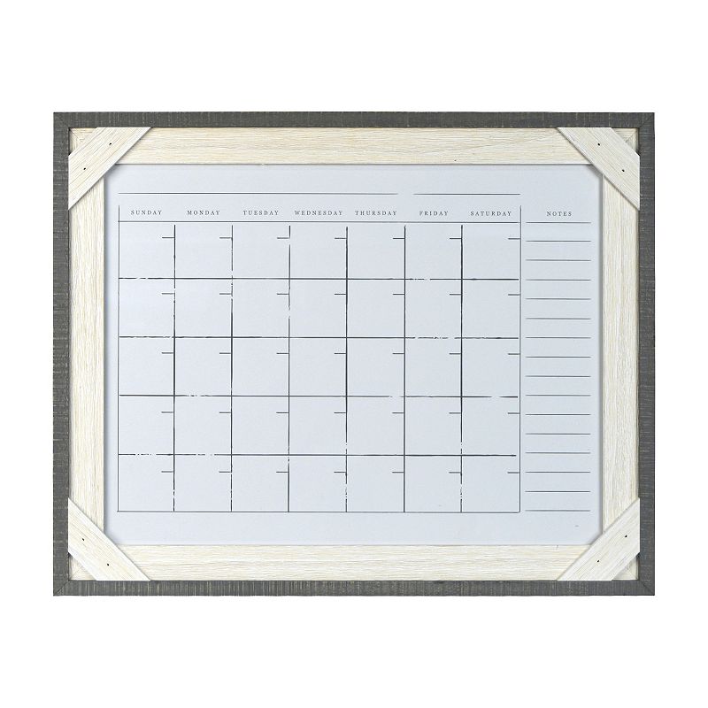 Prinz Gray Reclaimed Calendar, Grey, 20X16