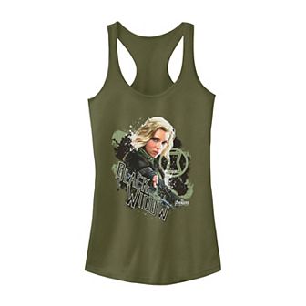 Juniors' Marvel Black Widow Portrait Icon Tank Top