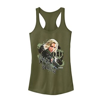 Juniors' Marvel Black Widow Portrait Icon Tank Top