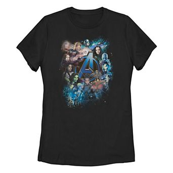 Juniors' Marvel Women Avengers Portrait Collage Tee