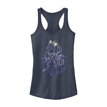 Juniors' Marvel Blue Hue Women Avengers Logo Tank Top