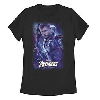 Juniors' Marvel Avengers Endgame Thor Portrait Space Poster Tee