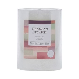 Sonoma Goods For Life® 3" x 4" Weekend Getaway Pillar Candle