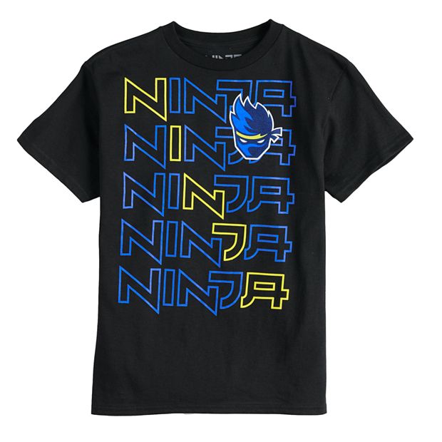 Ninja T-shirts | Men's Funny Graphic Tee | Eco-Friendly Clothing Navy / S