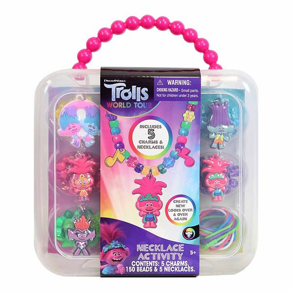 New And Colorful Trolls Necklace Activity Set 