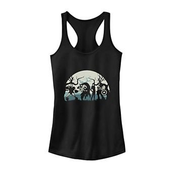 Juniors' Marvel Avengers Retro Night Trick Or Treat Tank Top