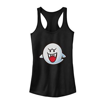 Juniors' Nintendo Super Mario Boo Face Tank Top