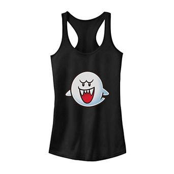 Juniors' Nintendo Super Mario Boo Face Tank Top
