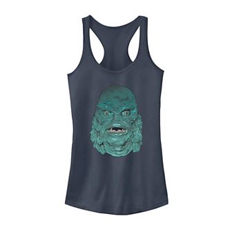 Juniors' Universal Monsters Creature From The Black Lagoon Head Shot Tank Top