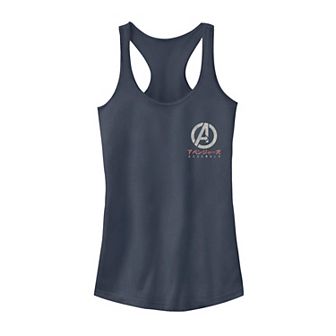Juniors' Marvel Avengers Assemble Left Chest Badge Tank Top