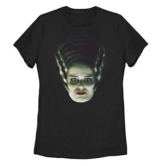 Juniors' Universal Monsters Frankenstein Bride Big Face Tee
