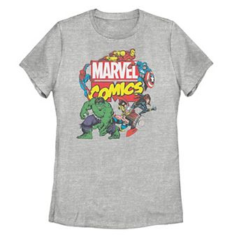 Juniors' Marvel Comics Avengers Collage Tee