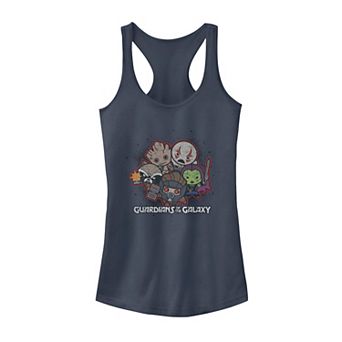 Juniors' Marvel Guardians Of The Galaxy Kawaii Portrait Tank Top