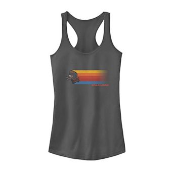 Juniors' Marvel Starlord Kawaii Striped Portrait Tank Top