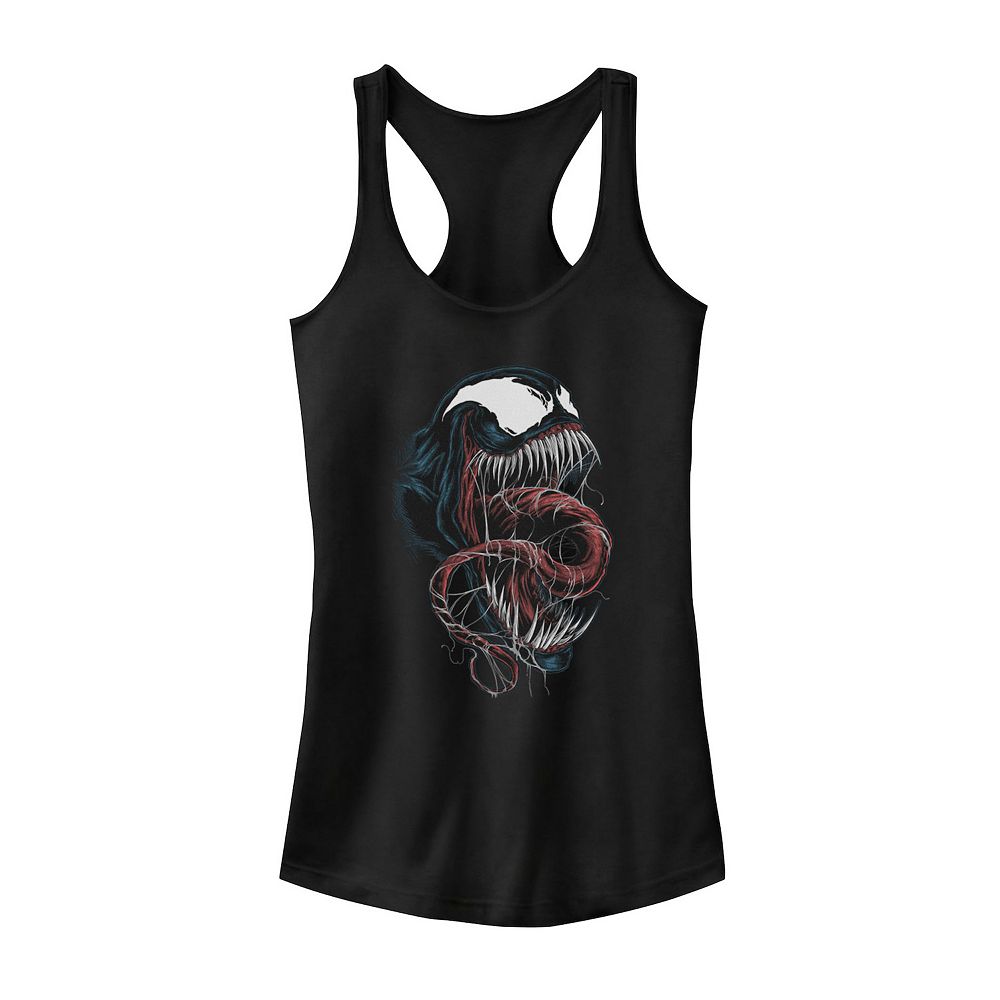 Juniors' Marvel Venom Head Shot Tank Top