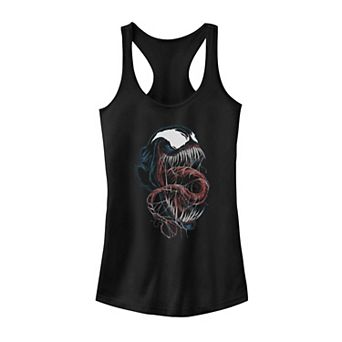 Juniors' Marvel Venom Head Shot Tank Top