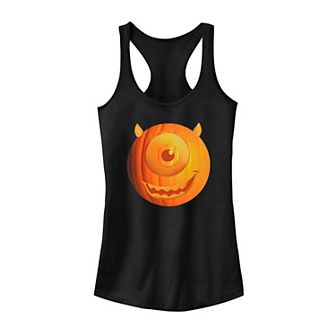 Juniors' ©Disney Pixar Monsters University Mike Wazowski Pumpkin Head Tank Top