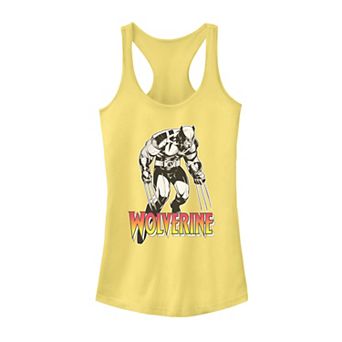 Juniors' Marvel X-Men Retro Wolverine Portrait Logo Tank Top