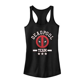 Juniors' Marvel Deadpool Team Logo Tank Top