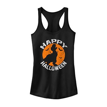 Juniors' ©Disney Pixar Toy Story Rex "Happy Halloween" Silhouette Tank Top