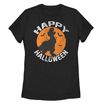 Juniors' ©Disney Pixar Toy Story Rex "Happy Halloween" Silhouette Tank Top