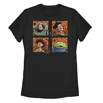 Juniors' ©Disney Pixar Toy Story Character Portrait Panel Grid Tee