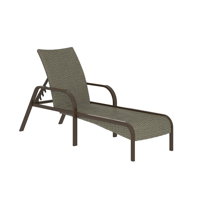 Cosco Outdoor Living SmartWick Patio Chaise Lounge, Grey