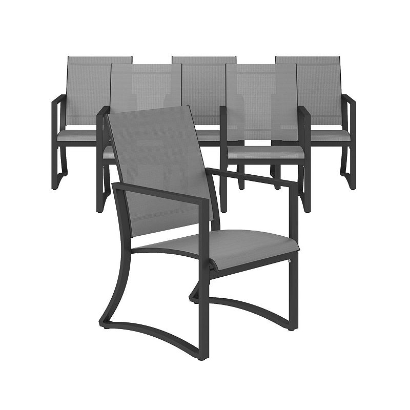 Cosco Outdoor Living Dining Chair 6-piece Patio Set, Light Grey
