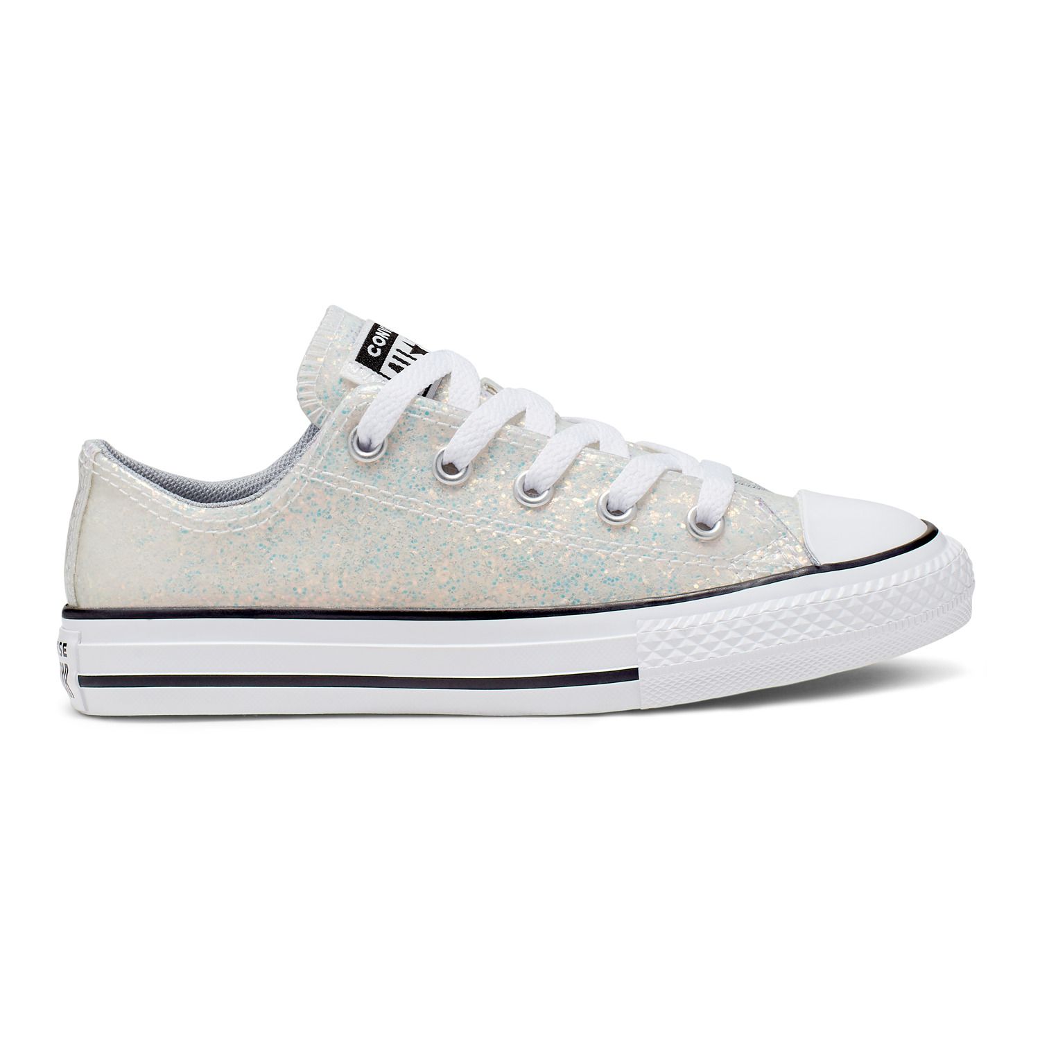 girls gold glitter converse