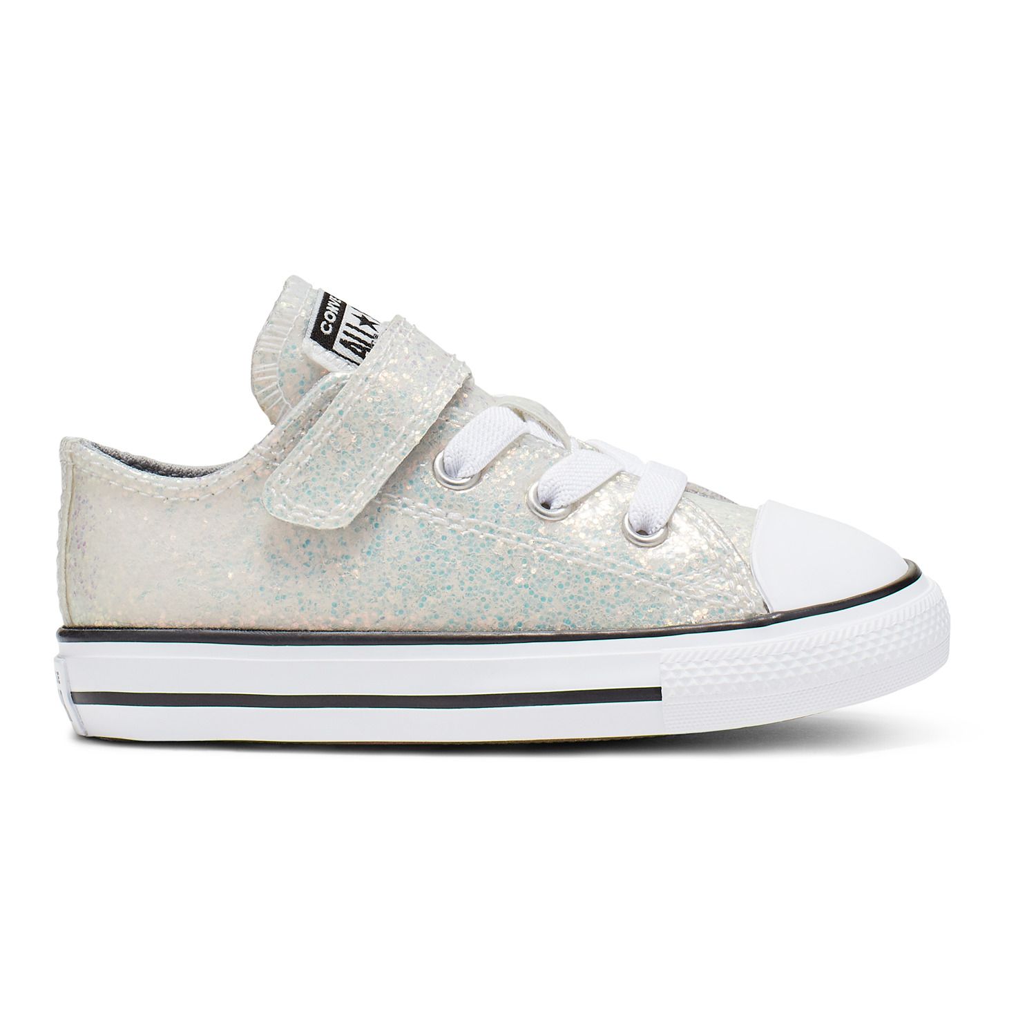 white glitter converse shoes