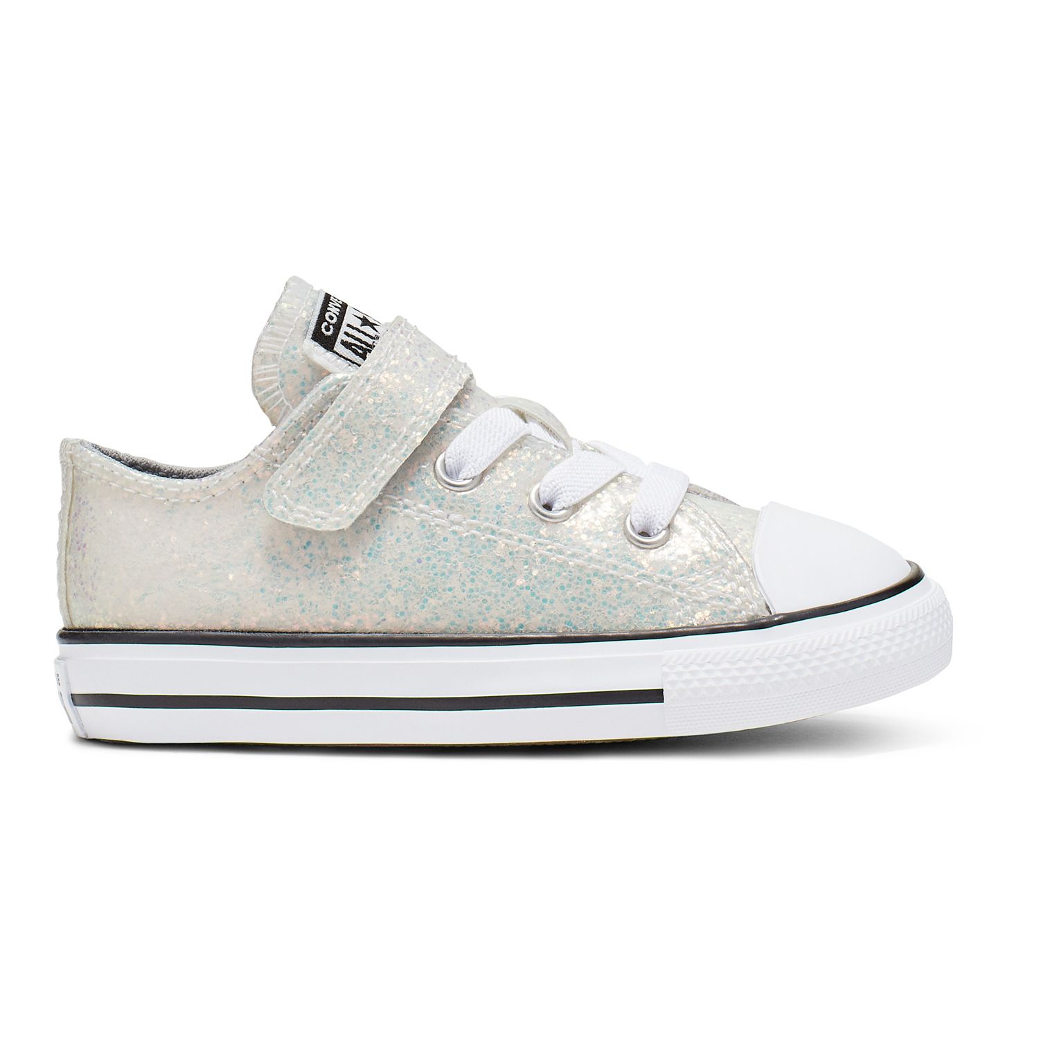 black glitter converse infant
