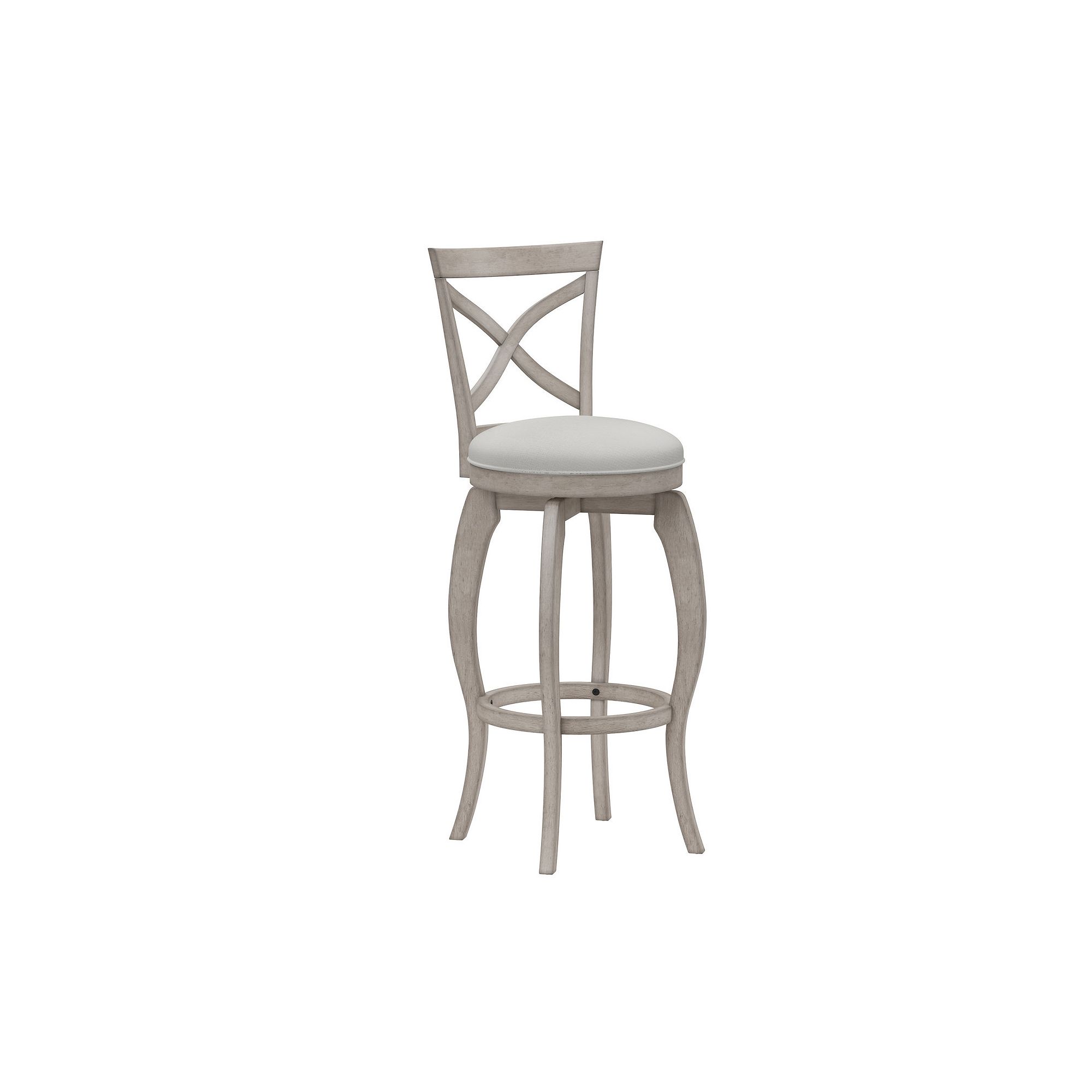Hillsdale Furniture Ellendale Swivel Bar Stool, Aged Gray