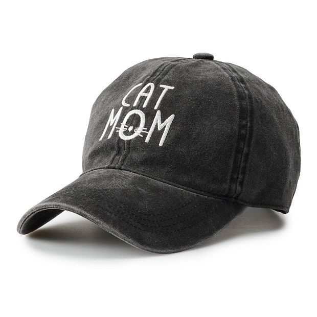 Women's Cat Mom Embroidered Baseball Cap