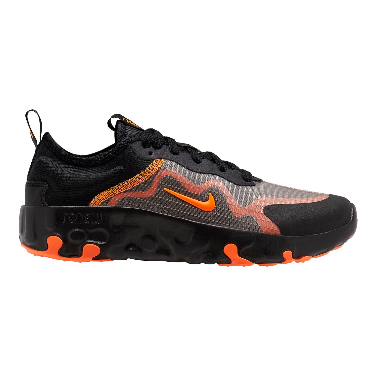 nike renew lucent black and orange