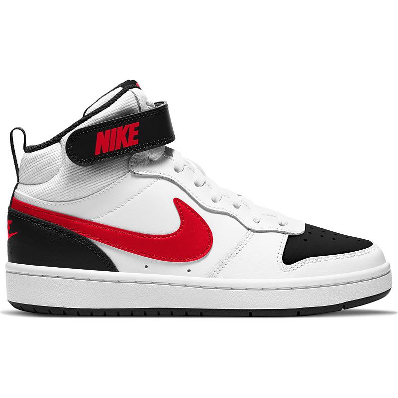 Nike Court Borough Mid 2 Kids' Shoes, Boy's, Size: 6, White University Red