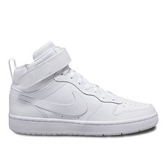 White and black high top outlet nikes