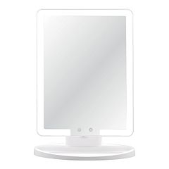Glotech Portable Beauty Station LED Mirror with Makeup Mat Cover