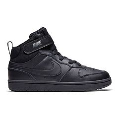 nike high tops black and white