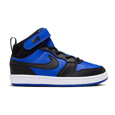 Nike Kids' Preschool Court Borough Mid Shoes, Size 11, Royal/Black