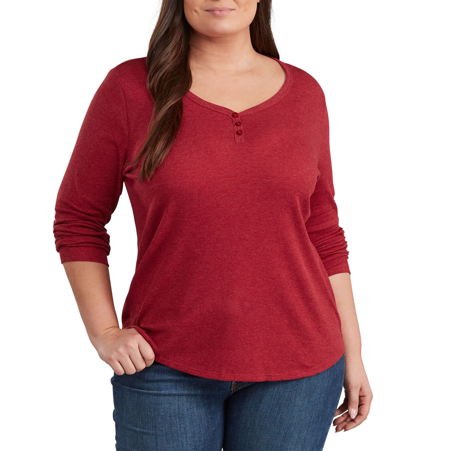 red henley shirt