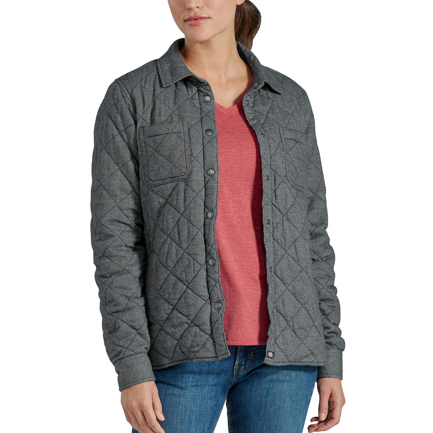 womens flannel quilted jacket