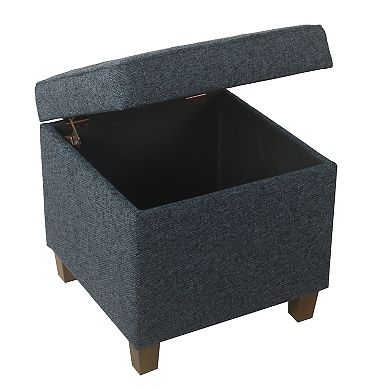 HomePop Square Tufted Storage Ottoman